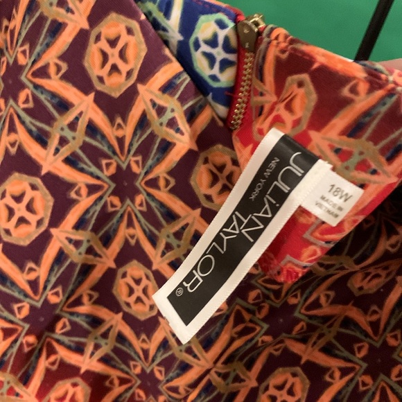 Sleeveless fit and flare ombre-ish dress, 18 W - Picture 2 of 4